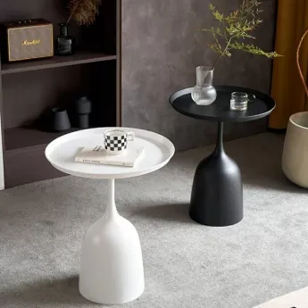 Журнальный стол Q-Home BAJ-T09Z, D38 см, металл, черный