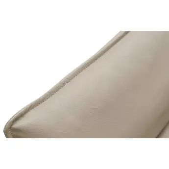 Диван Q-Home Elegante Nappa, кожа, бежевый/коричневый, 3-х местный, SF015