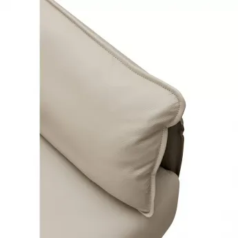 Диван Q-Home Elegante Nappa, кожа, бежевый/коричневый, 3-х местный, угловой левый, SF015