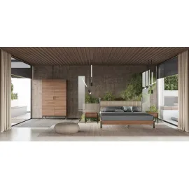 Шкаф MOD Interiors Benissa, двухдверный, без зеркал, шпон ореха F, MDI.WR.BS.48