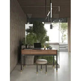 Письменный стол MOD Interiors Benissa, шпон ореха F, MDI.WD.BS.60
