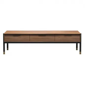 Тумба ТВ MOD Interiors Benissa, 3 ящика, шпон ореха F, MDI.TV.BS.62