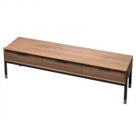 Тумба ТВ MOD Interiors Benissa, 3 ящика, шпон ореха F, MDI.TV.BS.62