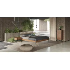 Кровать MOD Interiors Benissa, 160х200, шпон ореха F, MDI.BD.BS.52