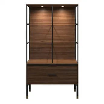 Витрина 2-дверная MOD Interiors Benissa, шпон ореха F, MDI.DC.BS.73