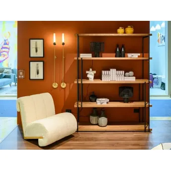Стеллаж MOD Interiors Benissa, шпон ореха F, MDI.SH.BS.39