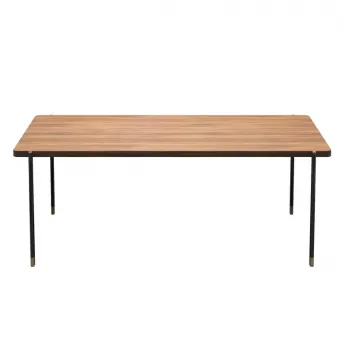 Стол обеденный MOD Interiors Benissa 200, фиксированный, шпон ореха F, MDI.DT.BS.43