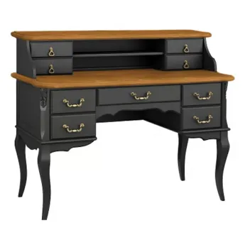 Надстройка письменного стола Classico Italiano Тиволи Wood, черный/ясень, B703/BL/Y