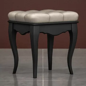Пуф Classico Italiano Тиволи Wood, черный/ясень, B107/BL/Y