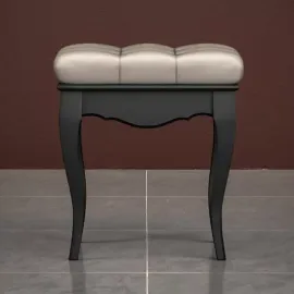 Пуф Classico Italiano Тиволи Wood, черный/ясень, B107/BL/Y