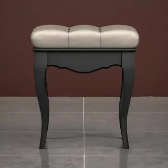 Пуф Classico Italiano Тиволи Wood, черный/ясень, B107/BL/Y