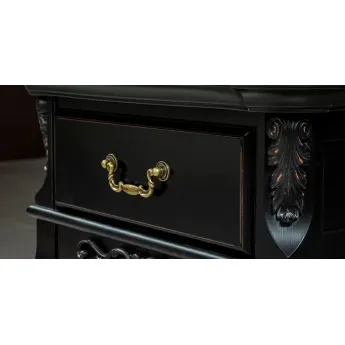 Гостиная Classico Italiano Тиволи Wood, Чёрный лак/ясень