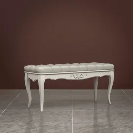 Банкетка Classico Italiano Тиволи Wood, молочный/ясень. B108/L/Y