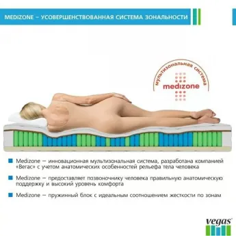 Матрас Vegas Comfort F3, 150x200 см