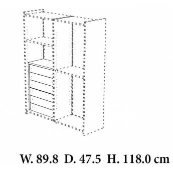 Кассетница в шкаф Torriani Camelgroup, 3 ящика