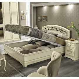 Кровать Torriani Avorio Camelgroup, 160 см без изножья; ящик для белья