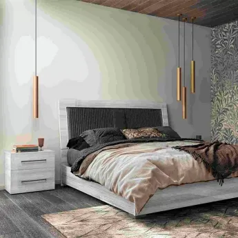 Кровать Status Italy Mia Silver Grey, 160, мягкое изголовье, MIBGRLT10