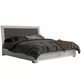Кровать Status Italy Mia Silver Grey, 160, мягкое изголовье, MIBGRLT10