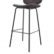 Барный стул Q-Home CQ-5397, серый, высота 108 см - Фото 4