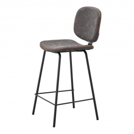 Полубарный стул Q-Home 	Ливерпуль, серый 2089, высота 98 см, QH-5397-2089-98