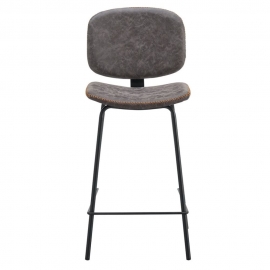 Полубарный стул Q-Home CQ-5397, серый, высота 97 см