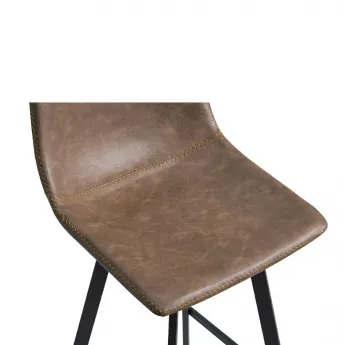 Барный стул Q-Home Фентон, коричневый, высота 105 см, BC-L-8307A-6-BRN