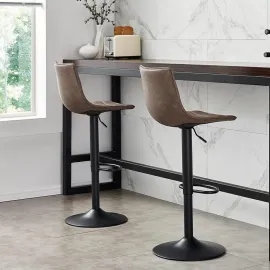 Барный стул Q-Home Стоун, коричневый, высота 110 см, BC-L-CQ-8280E-P-BRN