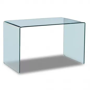 Стол Q-Home Clear (Клир), 125x70 см, каленое гнутое стекло, QHF306-125