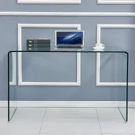 Стол обеденный Q-Home Andalusia, 125x70 см, каленое гнутое стекло, DG-F306-125