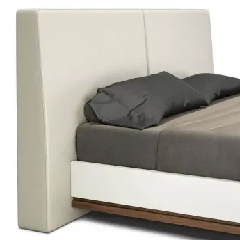 Кровать MOD Interiors Calpe, 160х200, орех F, светло-серый матовый лак, MDI.BD.CP.1