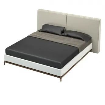Кровать MOD Interiors Calpe, 180х200, орех F, светло-серый матовый лак, MDI.BD.CP.2