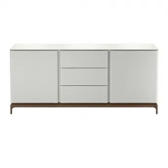 Буфет MOD Interiors Calpe, 2 двери, 3 ящика, светло-серый лак, орех F, MDI.SB.CP.9