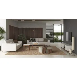 Столик приставной MOD Interiors Calpe, 50x50, светло-серый лак, орех F, MDI.ST.CP.12