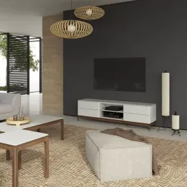 Столик журнальный MOD Interiors Calpe, 120x60, светло-серый лак, орех F, MDI.ET.CP.11