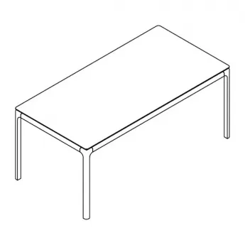 Стол обеденный MOD Interiors Calpe 180, фиксированный, светло-серый лак, орех F, MDI.DT.CP.8