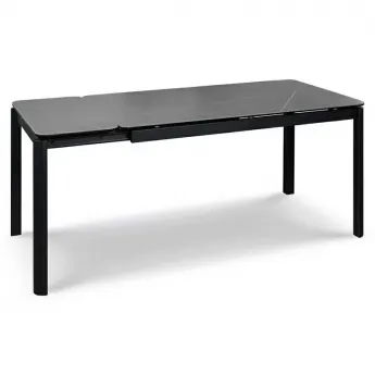 Стол обеденный MOD Interiors Toledo, 140(180) см, закаленное стекло с керамикой, раздвижной, MDI.DT.TOL.2
