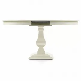 Стол обеденный 105/145х105 Classico Italiano Бруклин, квадратный, раскладной, Молочный, MUN2/L
