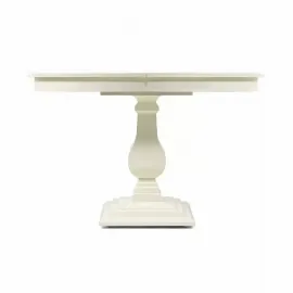 Стол обеденный 105/145х105 Classico Italiano Бруклин, квадратный, раскладной, Молочный, MUN2/L