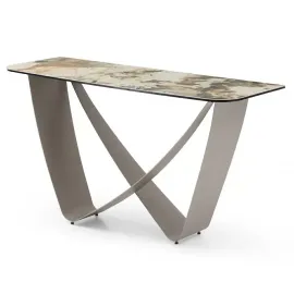 Консоль Q-Home Престон, 150 см, керамика на стекле, раздвижной, T-ST2407-MC-150