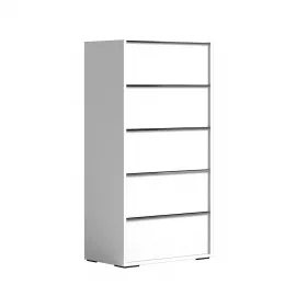 Комод высокий Status Italy Luna White, пять ящиков, LUBWHCM02