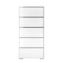 Комод высокий Status Italy Luna White, пять ящиков, LUBWHCM02