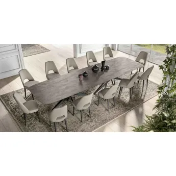 Стол обеденный Status Italy Hexagon, 400x120 см, фиксированный, HEDCNTA03