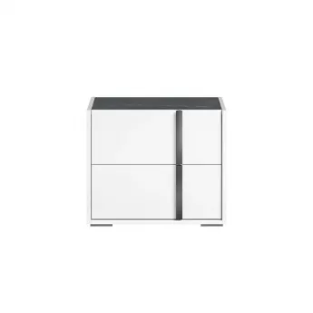Прикроватная тумба Status Italy Bianca Marble, BIBWHCD01BL
