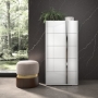 Комод высокий Status Italy Bianca Marble, пять ящиков, BIBWHCM02BL