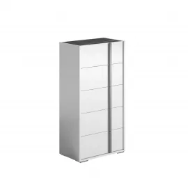 Комод высокий Status Italy Bianca Marble, пять ящиков, BIBWHCM02BL