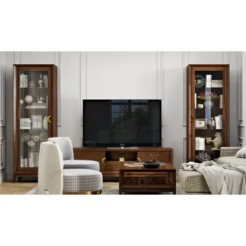 Библиотека 1-дверная левая Classico Italiano Toscana, дуб Табакко, 5102L/W