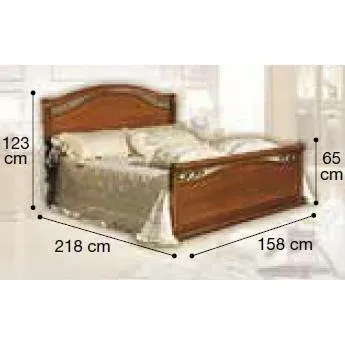 Кровать Siena Legno Camelgroup, 140 см с изножь; размерыем