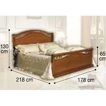Кровать Siena Legno Camelgroup, 160 см с изножьем; размеры