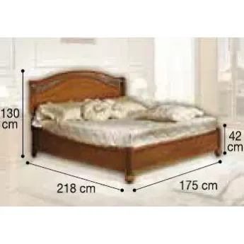 Кровать Siena Legno Camelgroup, 160 см без изножья; размеры
