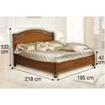 Кровать Siena Legno Camelgroup, 180 см без изножья; размеры